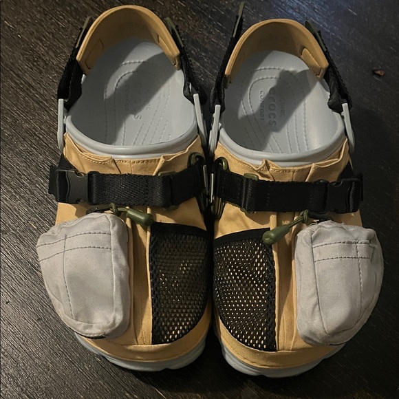 CROCS BEAMS (exclusive)Tan and Black Women's Sneakers - Picture 1 of 3
